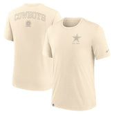 Dallas Cowboys Glory Tri-Blend T-Shirt Cream | Nike for Sale