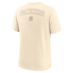 Green Bay Packers Glory Tri-Blend T-Shirt Cream | Nike for Sale