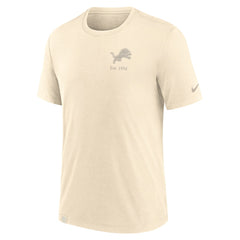 Detroit Lions Glory Tri-Blend T-Shirt Cream | Nike for Sale
