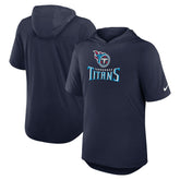 Tennessee Titans Lockup Tri-Blend Hoodie T-Shirt Navy | Nike for Sale