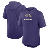 Baltimore Ravens Lockup Tri-Blend Hoodie T-Shirt Purple | Nike for Sale
