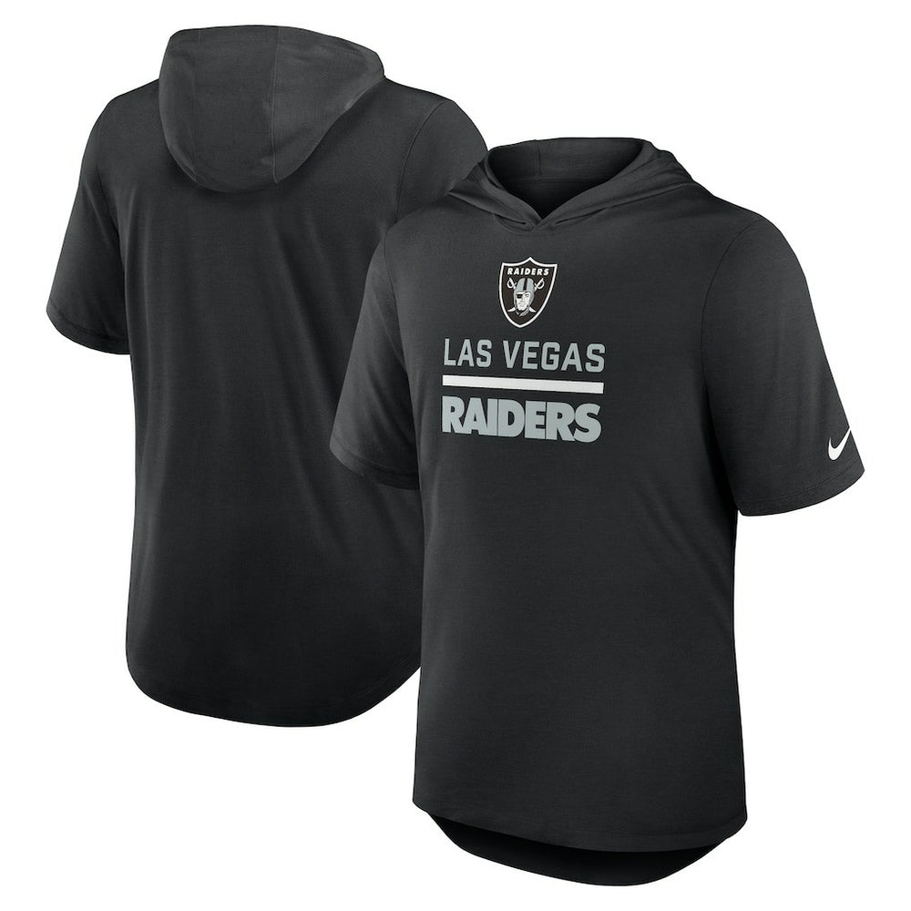 Las Vegas Raiders Lockup Tri-Blend Hoodie T-Shirt Black | Nike for Sale