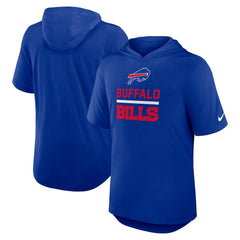 Buffalo Bills Lockup Tri-Blend Hoodie T-Shirt Royal | Nike for Sale