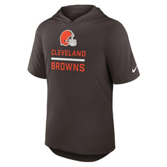 Cleveland Browns Lockup Tri-Blend Hoodie T-Shirt Brown | Nike for Sale