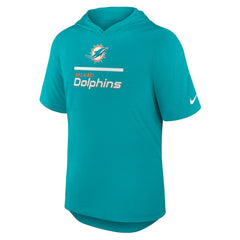 Miami Dolphins Lockup Tri-Blend Hoodie T-Shirt Aqua | Nike for Sale