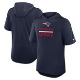 New England Patriots Lockup Tri-Blend Hoodie T-Shirt Navy | Nike for Sale