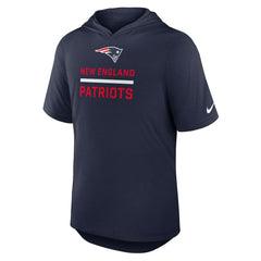 New England Patriots Lockup Tri-Blend Hoodie T-Shirt Navy | Nike for Sale