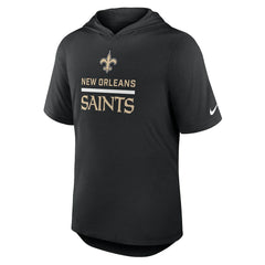 New Orleans Saints Lockup Tri-Blend Hoodie T-Shirt Black | Nike for Sale