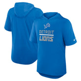 Detroit Lions Lockup Tri-Blend Hoodie T-Shirt Blue | Nike for Sale