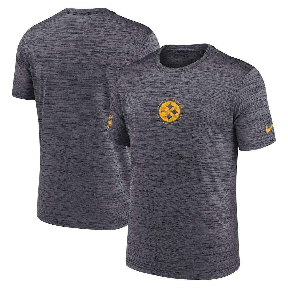 Pittsburgh Steelers Sideline Velocity Dri-FIT T-Shirt - Black | Nike for Sale