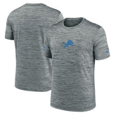 Detroit Lions Sideline Velocity Dri-FIT T-Shirt - Gray | Nike for Sale