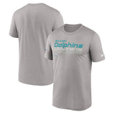 Miami Dolphins Sideline Legend Dri-FIT T-Shirt Gray | Nike for Sale