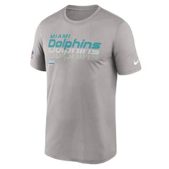 Miami Dolphins Sideline Legend Dri-FIT T-Shirt Gray | Nike for Sale
