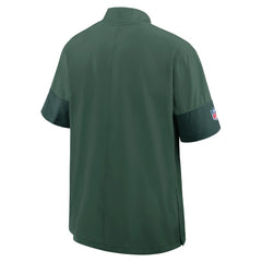 Green Bay Packers Sideline Short Sleeve Quarter-Zip Dri-FIT Coach Jacket Green | Nike for Sale
