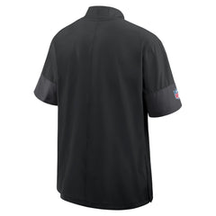 Detroit Lions Sideline Short Sleeve Quarter-Zip Dri-FIT Coach Jacket Black | Nike for Sale