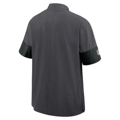 Cleveland Browns Sideline Short Sleeve Quarter-Zip Dri-FIT Coach Jacket Anthracite | Nike for Sale