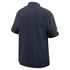 Chicago Bears Sideline Short Sleeve Quarter-Zip Dri-FIT Coach Jacket Navy | Nike for Sale