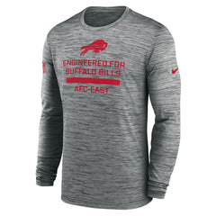 Buffalo Bills Sideline Velocity Performance Long Sleeve T-Shirt - Gray | Nike for Sale
