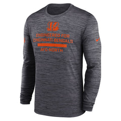 Cincinnati Bengals Sideline Velocity Performance Long Sleeve T-Shirt - Black | Nike for Sale