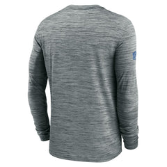 Detroit Lions Sideline Velocity Performance Long Sleeve T-Shirt - Gray | Nike for Sale