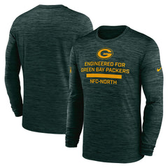 Green Bay Packers Sideline Velocity Performance Long Sleeve T-Shirt - Green | Nike for Sale