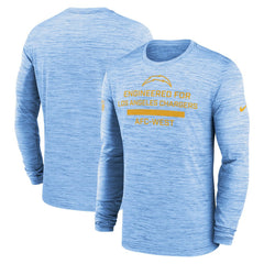 Los Angeles Chargers Sideline Velocity Performance Long Sleeve T-Shirt - Powder Blue | Nike for Sale