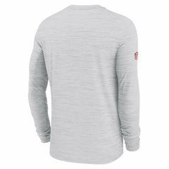 Kansas City Chiefs Sideline Velocity Performance Long Sleeve T-Shirt - Ash | Nike for Sale