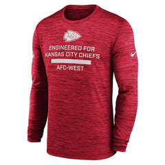 Kansas City Chiefs Sideline Velocity Performance Long Sleeve T-Shirt - Red | Nike for Sale