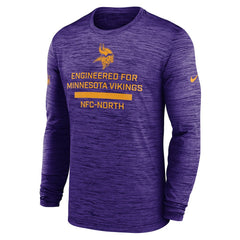 Minnesota Vikings Sideline Velocity Performance Long Sleeve T-Shirt - Purple | Nike for Sale