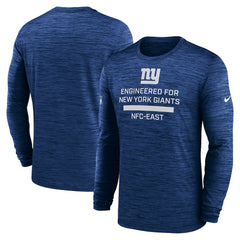 New York Giants Sideline Velocity Performance Long Sleeve T-Shirt - Royal | Nike for Sale