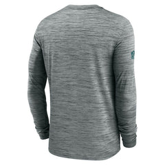 Philadelphia Eagles Sideline Velocity Performance Long Sleeve T-Shirt - Gray | Nike for Sale