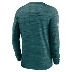 Philadelphia Eagles Sideline Velocity Performance Long Sleeve T-Shirt - Midnight Green | Nike for Sale