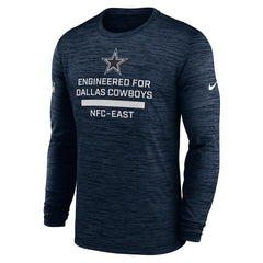Dallas Cowboys Sideline Velocity Performance Long Sleeve T-Shirt - Navy | Nike for Sale