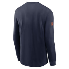 Denver Broncos Sideline Dri-FIT Long Sleeve T-Shirt Navy | Nike for Sale