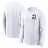 Green Bay Packers Sideline Dri-FIT Long Sleeve T-Shirt White | Nike for Sale