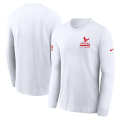 Houston Texans Sideline Dri-FIT Long Sleeve T-Shirt White | Nike for Sale