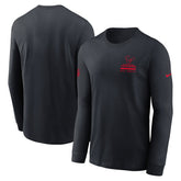 Houston Texans Sideline Dri-FIT Long Sleeve T-Shirt Navy | Nike for Sale