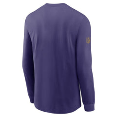 Baltimore Ravens Sideline Dri-FIT Long Sleeve T-Shirt Purple | Nike for Sale