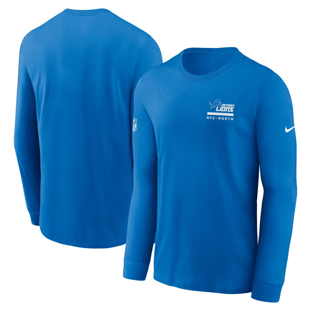 Detroit Lions Sideline Dri-FIT Long Sleeve T-Shirt Blue | Nike for Sale