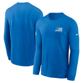 Detroit Lions Sideline Dri-FIT Long Sleeve T-Shirt Blue | Nike for Sale