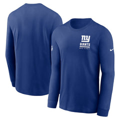 New York Giants Sideline Dri-FIT Long Sleeve T-Shirt Royal | Nike for Sale