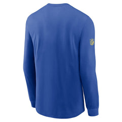 Los Angeles Rams Sideline Dri-FIT Long Sleeve T-Shirt Royal | Nike for Sale