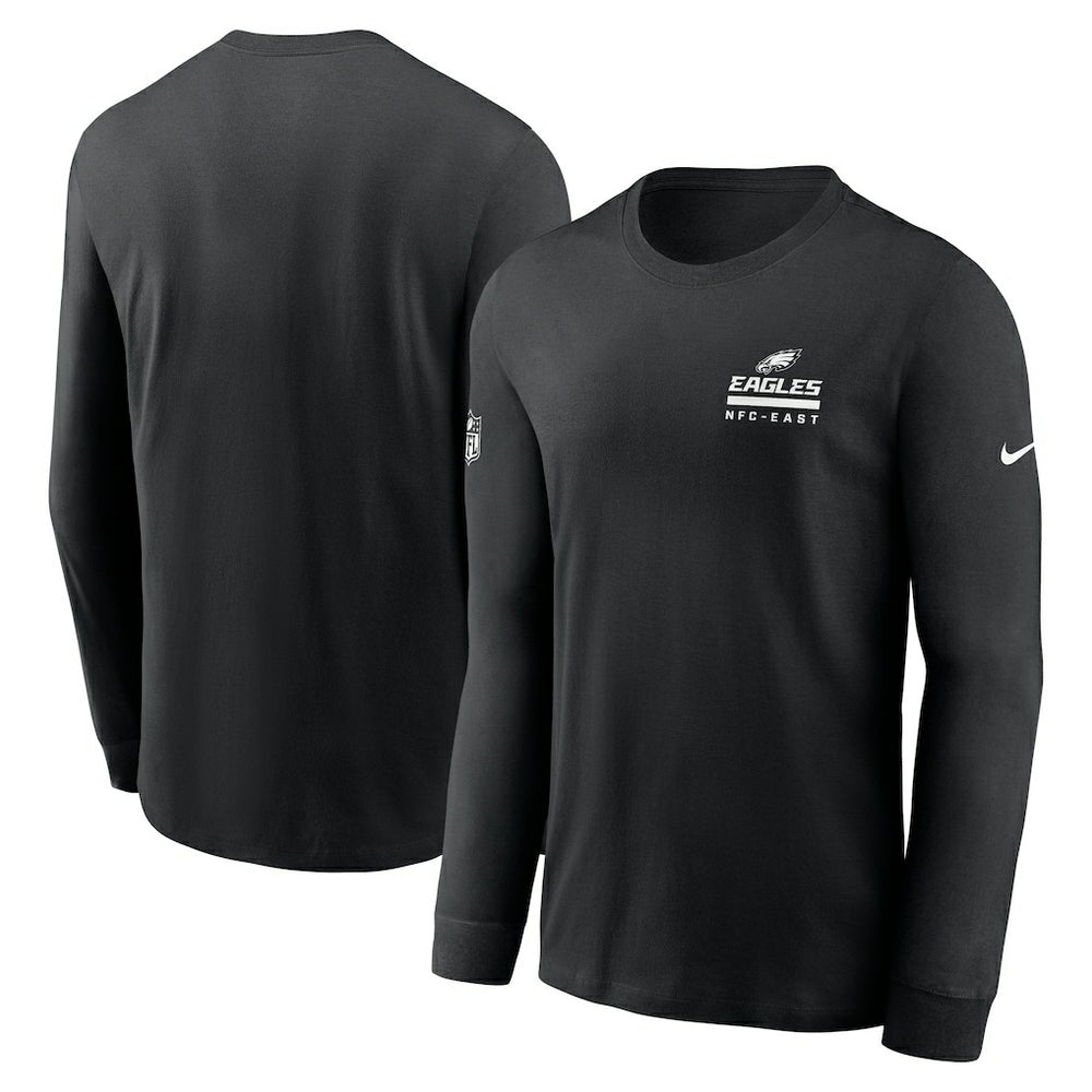 Philadelphia Eagles Sideline Dri-FIT Long Sleeve T-Shirt Black | Nike for Sale