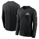 Philadelphia Eagles Sideline Dri-FIT Long Sleeve T-Shirt Black | Nike for Sale
