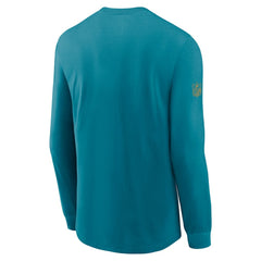 Jacksonville Jaguars Sideline Dri-FIT Long Sleeve T-Shirt Teal | Nike for Sale