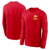 Kansas City Chiefs Sideline Dri-FIT Long Sleeve T-Shirt Red | Nike for Sale