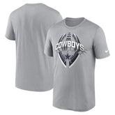 Dallas Cowboys Legend Icon Performance T-Shirt Silver | Nike for Sale