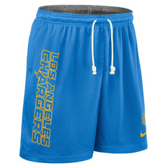 Los Angeles Chargers Sideline Reversible Dri-FIT Shorts Powder Blue | Nike for Sale