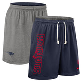 New England Patriots Sideline Reversible Dri-FIT Shorts Navy | Nike for Sale
