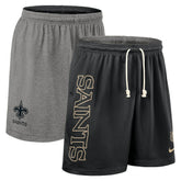 New Orleans Saints Sideline Reversible Dri-FIT Shorts Black | Nike for Sale